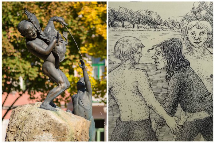 Ilustračný obrázok k článku Kačacia fontána je pomstou mladého urazeného vodníka bratislavským chlapcom