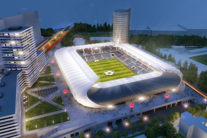 Ilustračný obrázok k článku Skvelé VIDEO z výšky: Pozrite sa, ako rastie Národný futbalový štadión na Tehelnom poli!