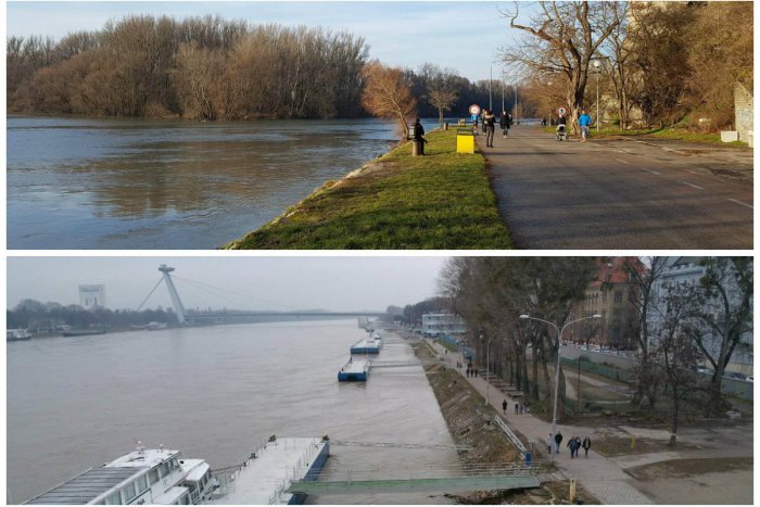 Ilustračný obrázok k článku FOTO: Hladina Dunaja viditeľne stúpla. Bratislave zatiaľ záplavy nehrozia