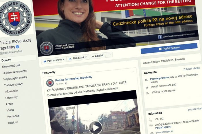 Ilustračný obrázok k článku Polícia je aktívna na Facebooku: Jej stránka prispieva k vyšetrovaniu trestnej činnosti