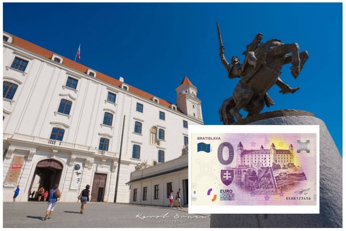 Ilustračný obrázok k článku Do Bratislavy prichádza ďalšia zberateľská bankovka s motívom Bratislavského hradu