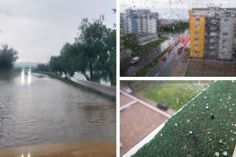 Ilustračný obrázok k článku Slovensko sužujú BÚRKY a POVODNE: Zatopilo dedinu, s vodou bojuje aj Bratislava, FOTO